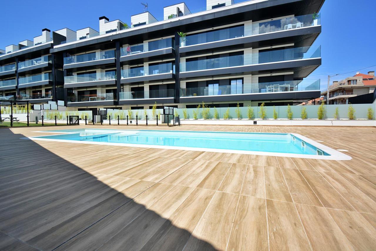 Galihost - Impresionante Apartamento Con Piscina En Sanxenxo Bagian luar foto